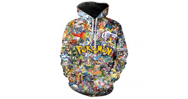 POKEMON MIX SERIES - 3D HOODIE - by www.wesellanything.co