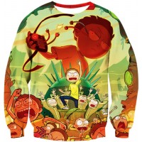 RICK AND MORTY WAR ZONE 3D SWEATER