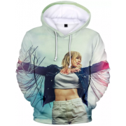 Silver Basic Donna Taylor Swift 2D Felpa con Cappuccio Taylor Swift Hoodie  Musica Pop Cappuccio Unisex Rapper Giacca più Colori XXL,Rosa-1 