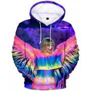 Silver Basic Donna Taylor Swift 2D Felpa con Cappuccio Taylor Swift Hoodie  Musica Pop Cappuccio Unisex Rapper Giacca più Colori XXL,Rosa-1 