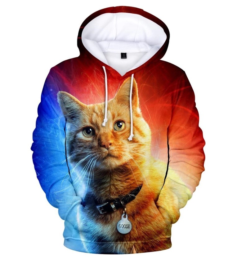 GOOSE CAPTAIN MARVEL - 3D HOODIE - by www.wesellanything.co